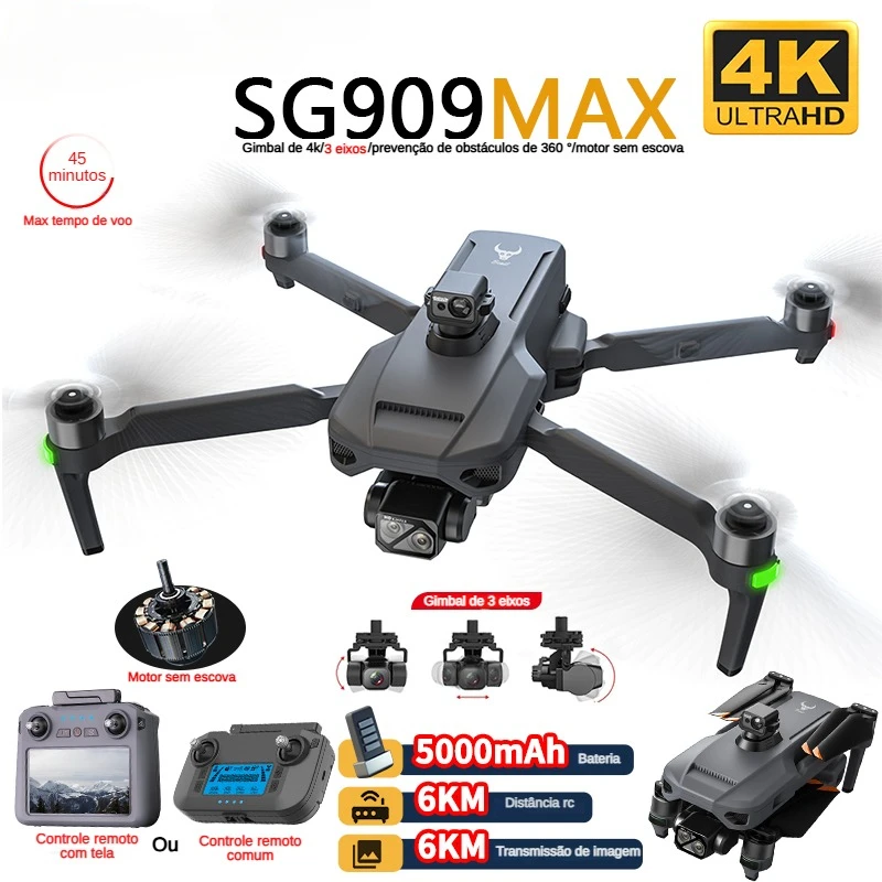 Drone Camera 4K - ZLL SG909 SG909MAX Drone profesional, Drone