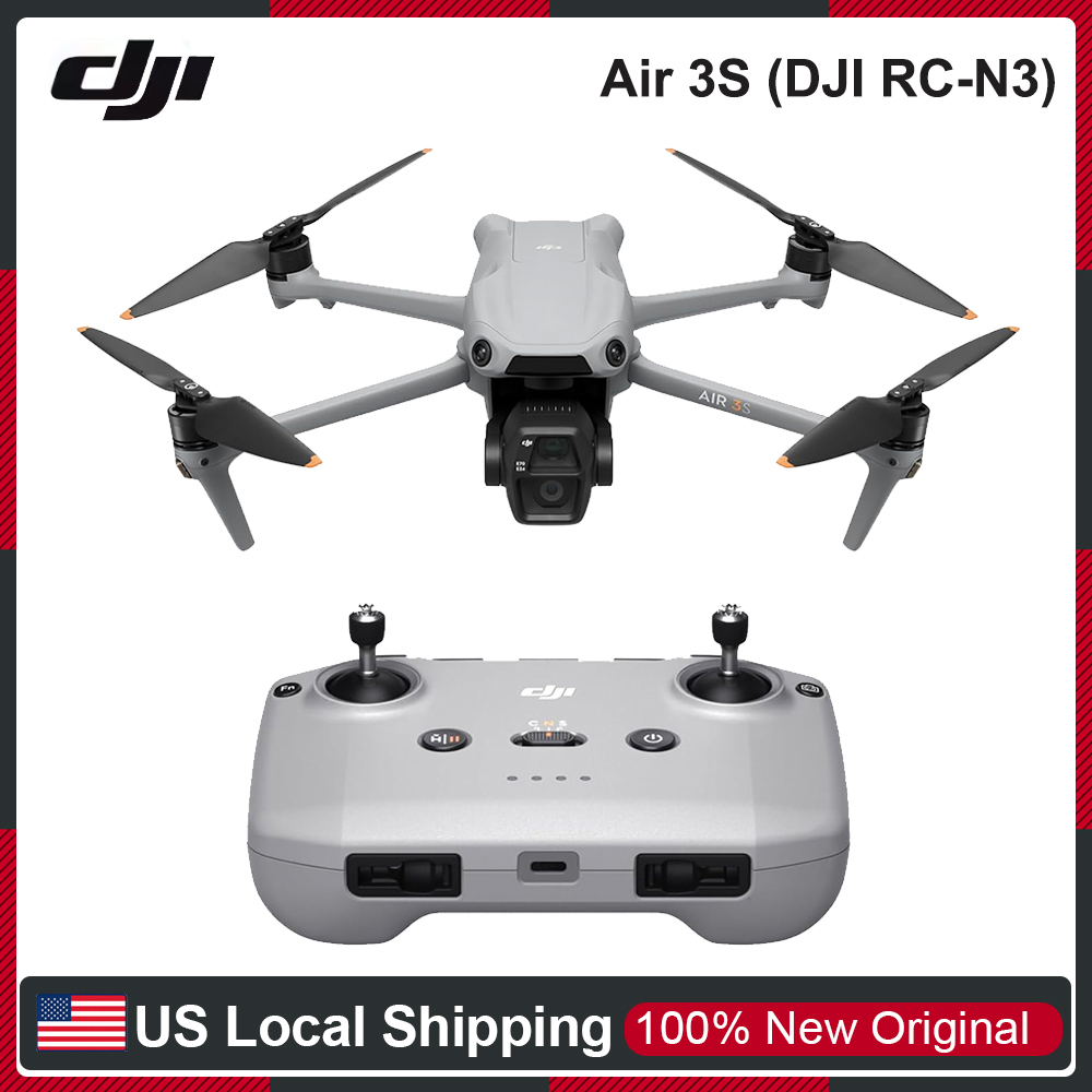 Drone Camera Wide Angle - Drone DJI Air 3S dengan Kamera,