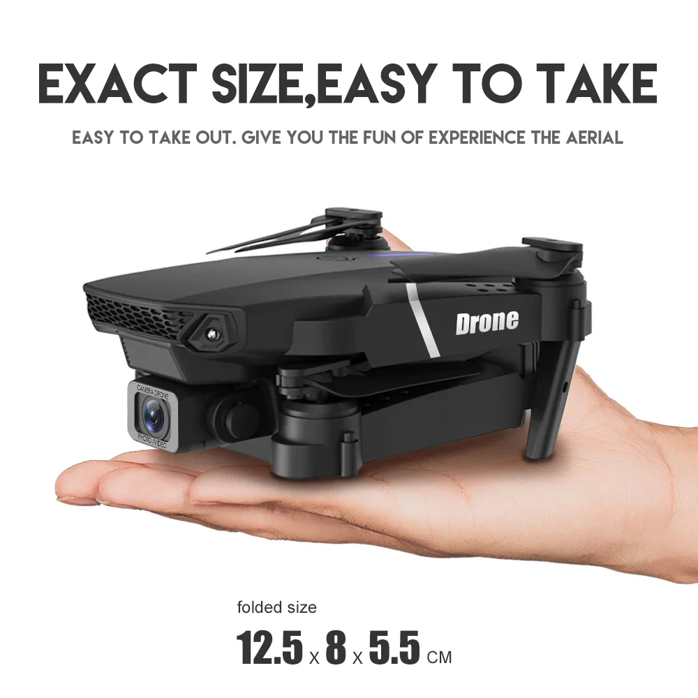Drone Quadrotor profesional E8 - Drone Camera Wide Angle ulasan dan harga