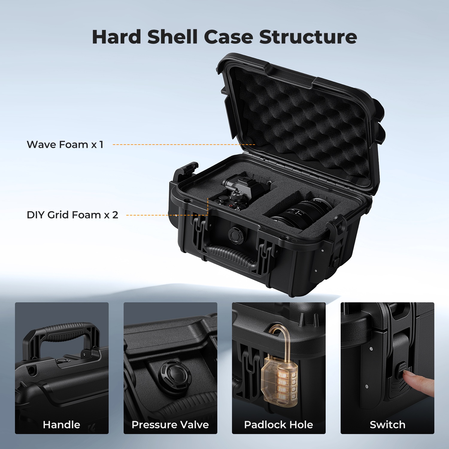 K&F CONCEPT, Kotak Keras Kamer - Drone Camera Action ulasan dan harga